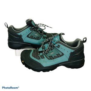 KEEN Targhee II Womens 7 Waterproof Teal Gray Outdoor Hiking Shoes Sneakers